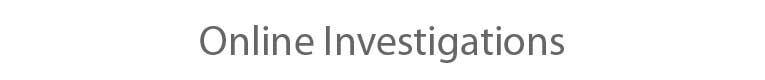 Online Investigations. Background checks.